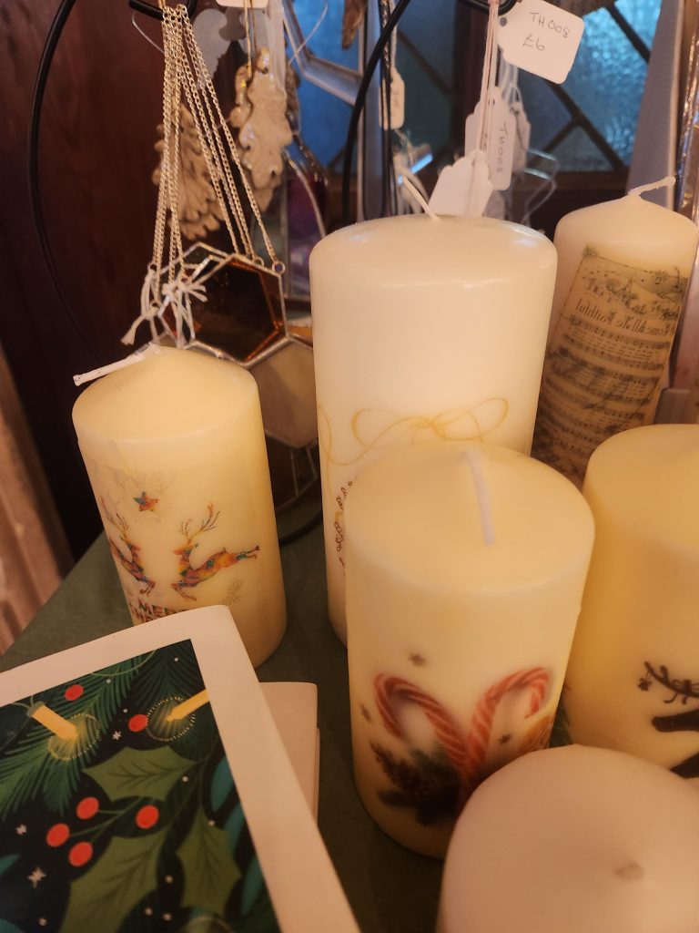 Trowbridge town hall shop sells our candles