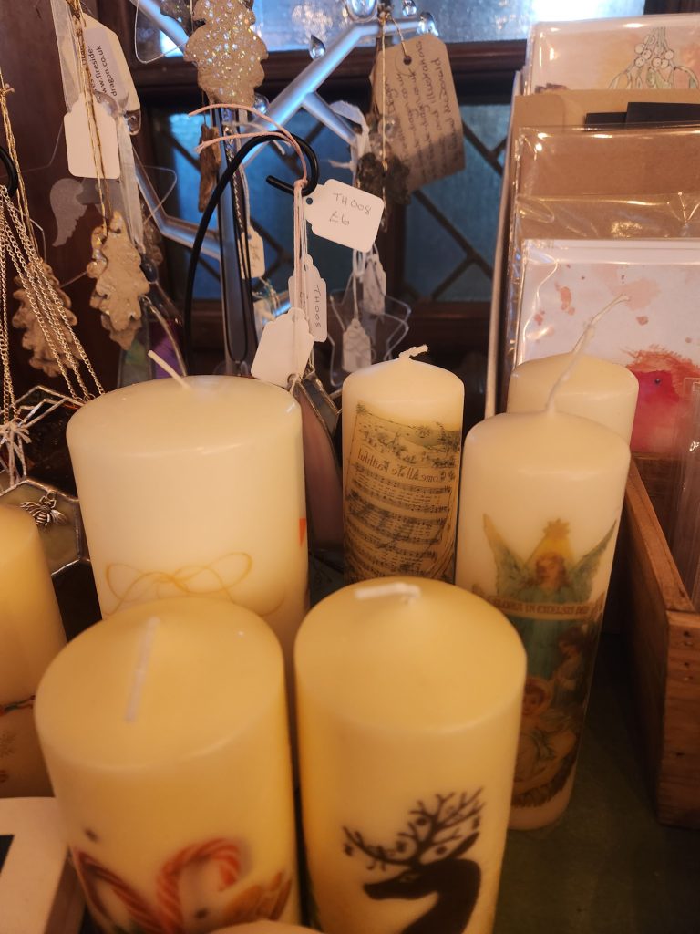 Christmas Candles are Now on sale at Trowbridge Town Hall