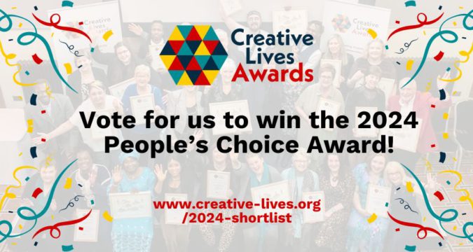 We've been shortlisted for the Creative Lives Awards 2024!