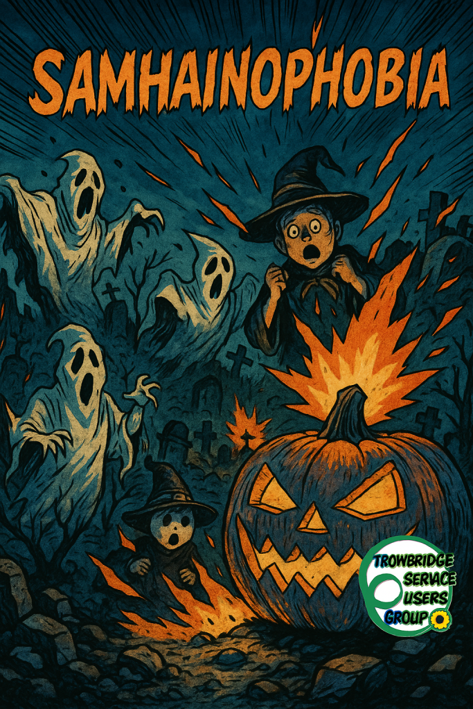 Samhainophobia is the extreme fear of Halloween, which can be triggered by things associated with the holiday such as ghosts, pumpkins, and costumes. This specific phobia is characterized by intense anxiety and panic that can lead to physical symptoms like sweating or shortness of breath. It can stem from a past traumatic experience related to Halloween and can be managed through therapy and other coping mechanisms