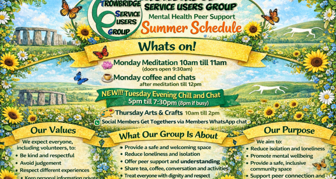 NEW: Tuesday Evening Chill & Chat From April, our Tuesday drop-in will be replaced with a new evening social session. Time: 5:00pm – 7:30pm (until 8pm if busy) This will be a relaxed space where members can unwind together with: Friendly chats Games Movies Music A welcoming social atmosphere The aim is simple: a place to connect, relax, and feel less alone.