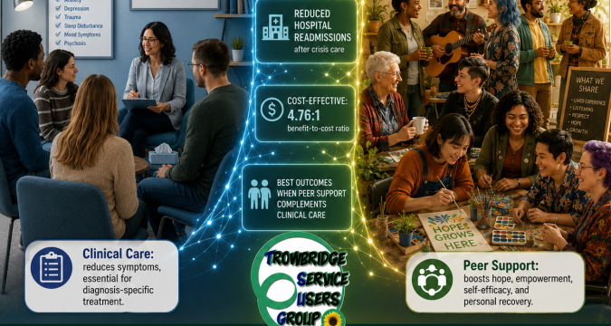 At Trowbridge Service Users Group, we are proud to provide a welcoming, peer-led community where people can connect with others who have lived experience of mental health challenges.